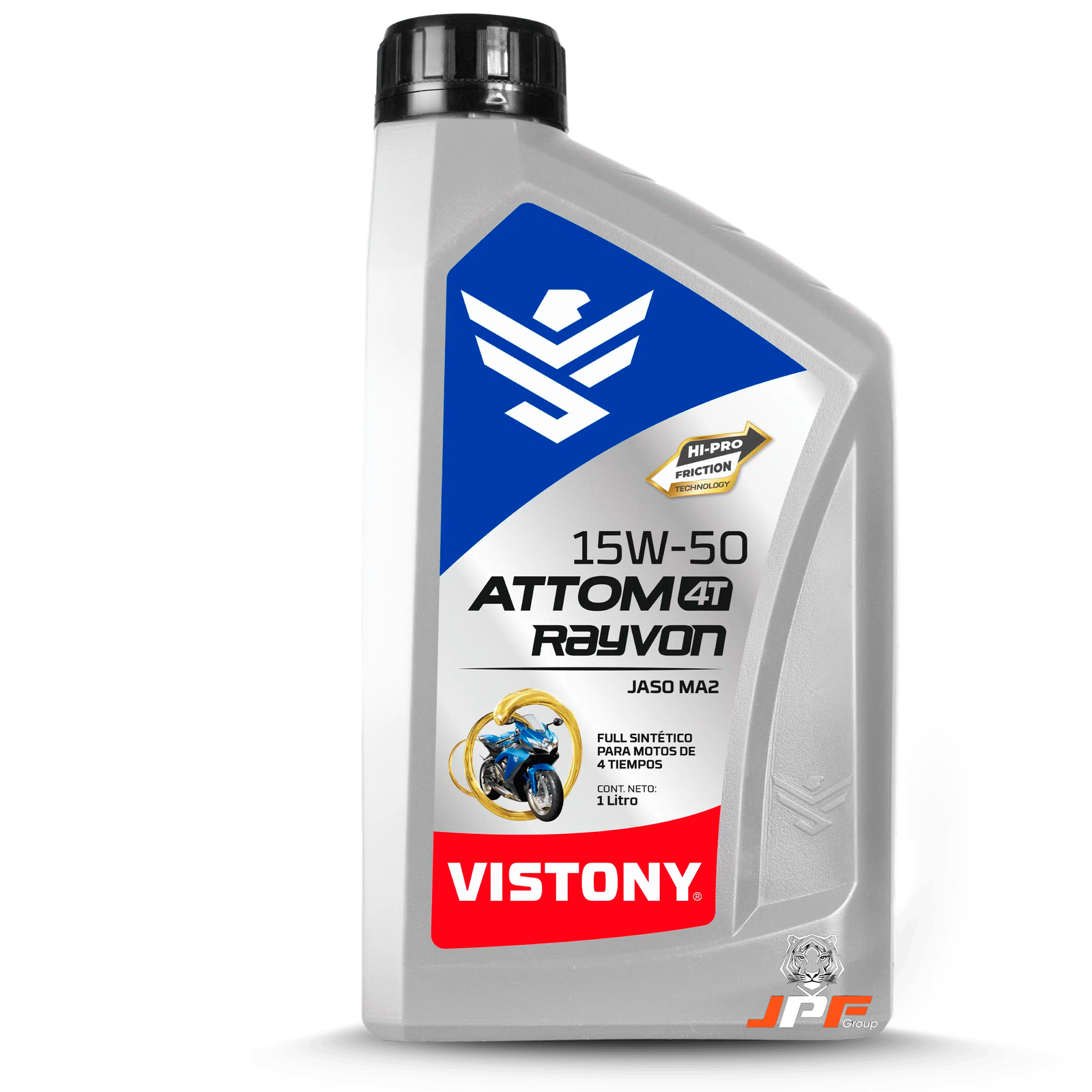 VISTONY ATTOM RAYVON 4T 15W50 API SN JASO MA2 DE 1 LT