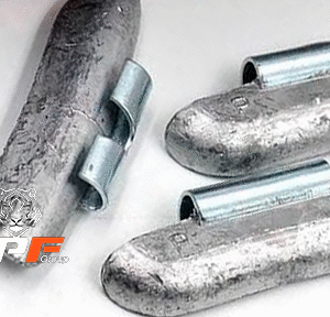 CONTRAPESOS DE RUEDA CON CLIP DE PLOMO, SERIE “P”