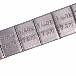 EQUILIBRIO DE RUEDAS FE PESO CINTA AZUL RECUBIERTA DE ZINC 1/4 OZ X 12