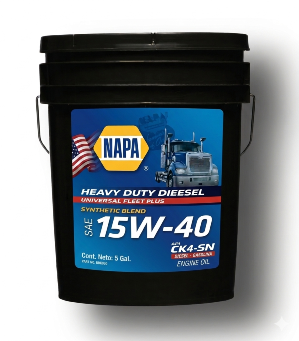 NAPA UNIVERSAL FLEET PLUS 15W40 CK-4/SN  5/1 - CANECA 5 GALONES