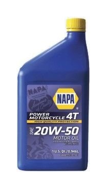NAPA POWER MOTORCYCLE 4T MOTOR OIL SAE 20W-50 JASO MA2 12/1