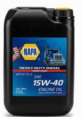 NAPA FLEET PLUS HEAVY DUTY DIESEL MOTOR OIL 15W40 CI-4 5/1