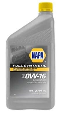 NAPA PREMIUM PERFORMANCE FULL SYNTHETIC MOTOR OIL SP 0W16 12/1